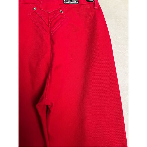 Vintage Red Western Jeans - Picture 5 of 5